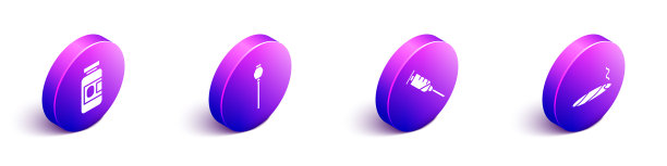 设置等距药瓶和药丸鸦片图片下载