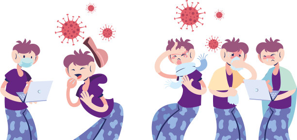 戴口罩的男子和受害者冠状病毒图片下载