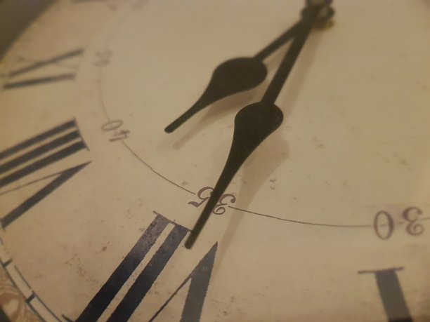 带罗马数字的复古时钟图片下载