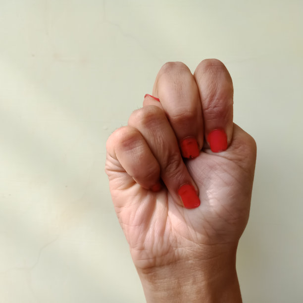 美国手语孤立的手图片下载