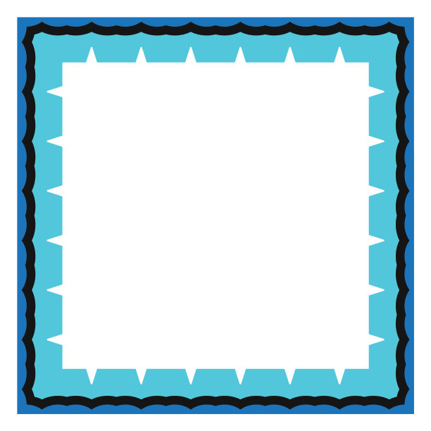 彩色框架空白背景设计在蓝色红色图片下载