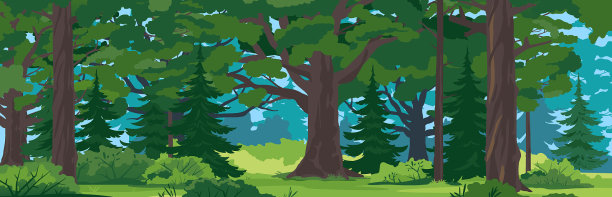 欧洲森林自然景观背景图片下载