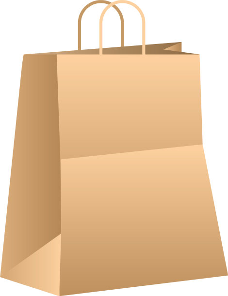 白色背景的购物袋图片下载