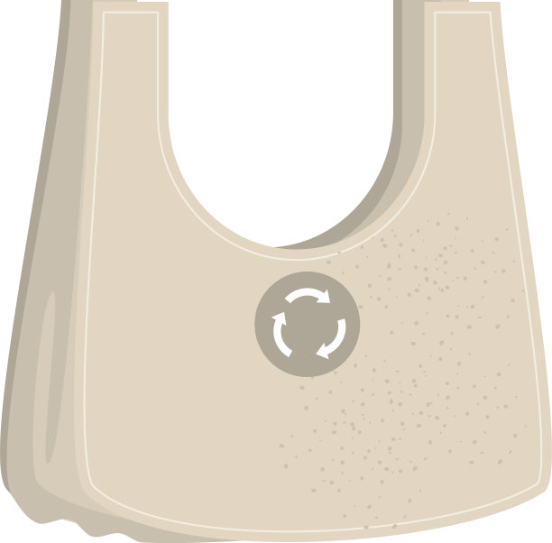 白色背景上的可回收袋图片下载