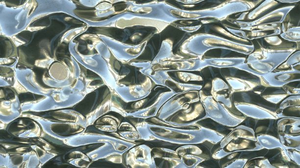 金属的背景。锡纸纹理。抽象的金属。3 d渲染。图片下载