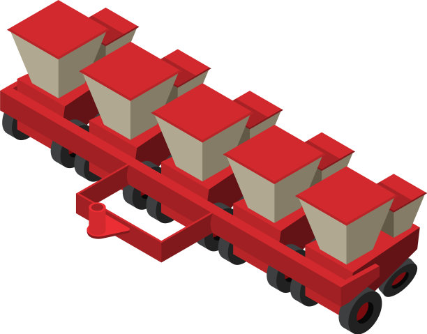 播种机图标等距样式图片下载