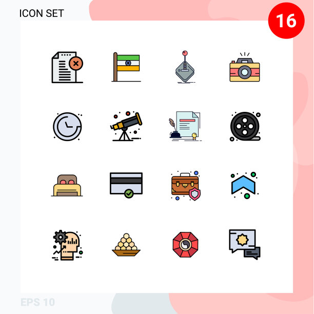 16平面颜色填充线概念的网站图片下载