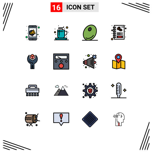 用户界面包16基本平色填充图片下载