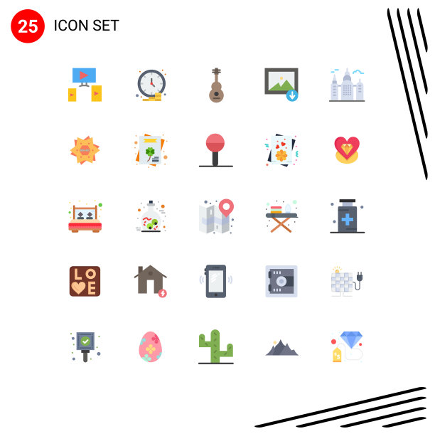 为房子设置25种商业平面颜色图片下载