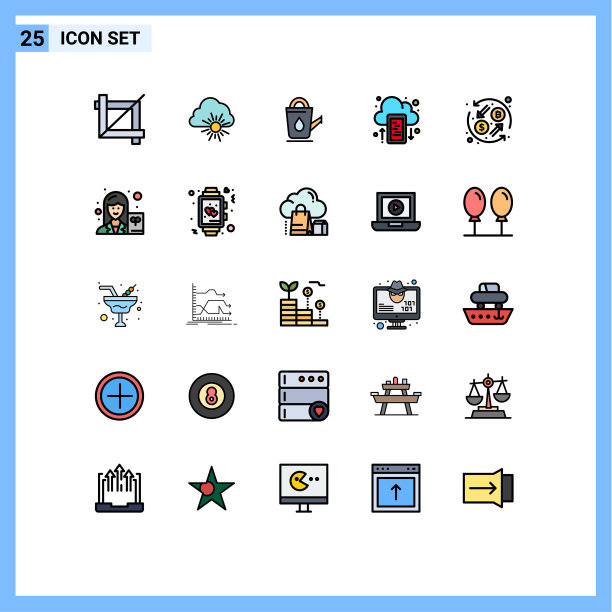 25填充线平面颜色的网站概念图片下载