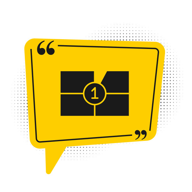 黑色老电影电影倒计时画面孤立图标图片下载