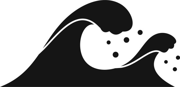 地震海啸图标简约风格图片下载