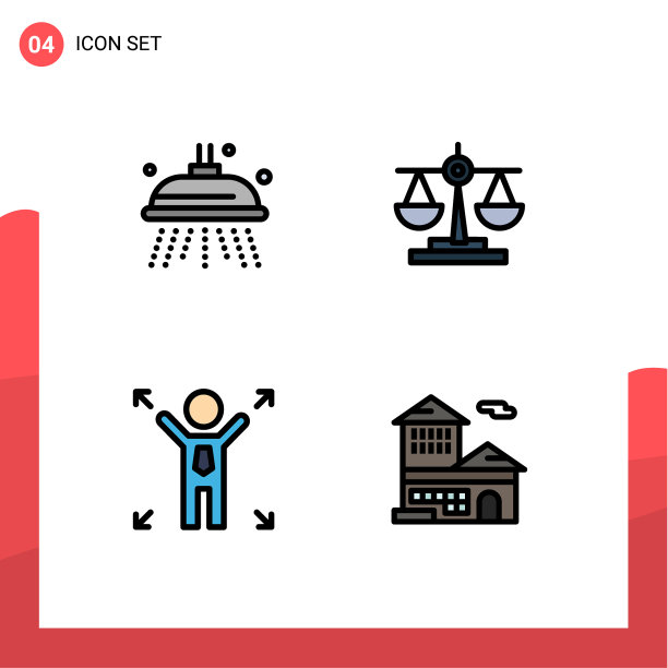 4创意图标的现代标志和符号图片下载