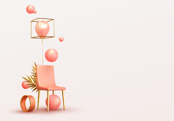 最小的设计背景与现实的3d对象不同的形状图片下载