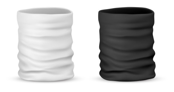 一套孤立的现实的脸或颈部浅黄色图片下载