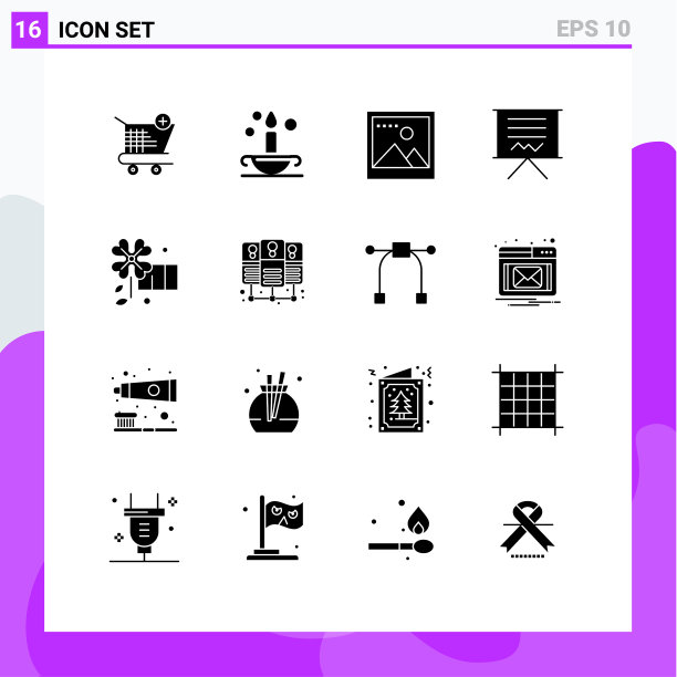 移动界面立体字形设置16个象形文字图片下载