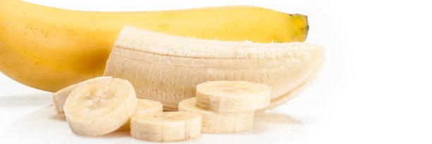 食品横幅概念，有机水果和配料:近距离接触有机香蕉图片下载