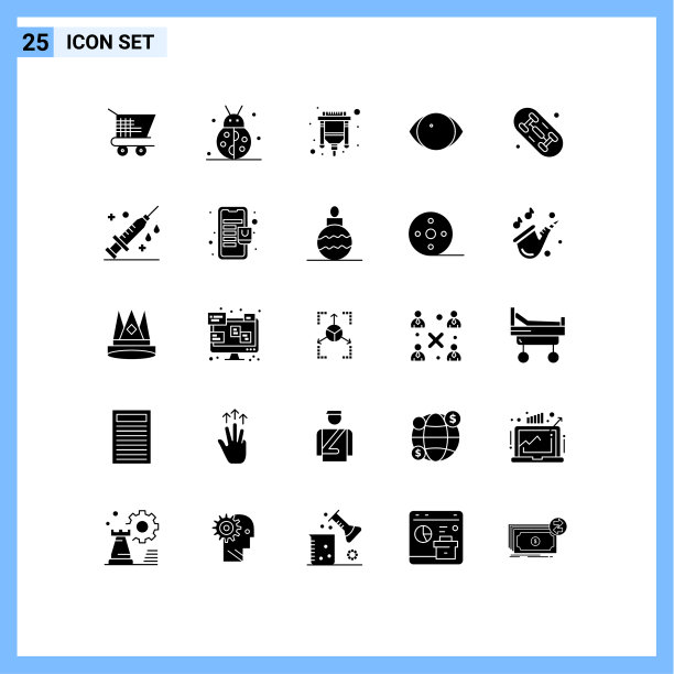 为棋盘视野在网格上设置25个实心符号图片下载