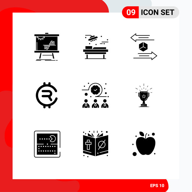 9 .创意图标的现代标志和符号图片下载