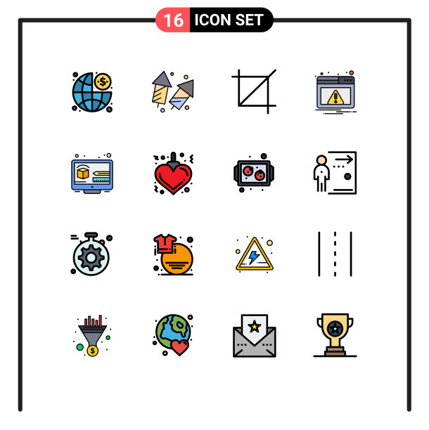 为卷筒纸设置16条通用平色填充线图片下载