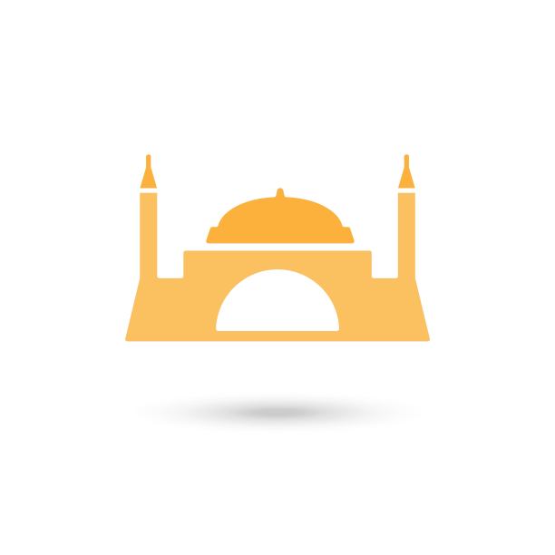 泰姬陵矢量图标。平面矢量泰姬陵图标符号标志从现代印度收集移动概念和web应用程序设计。图片下载