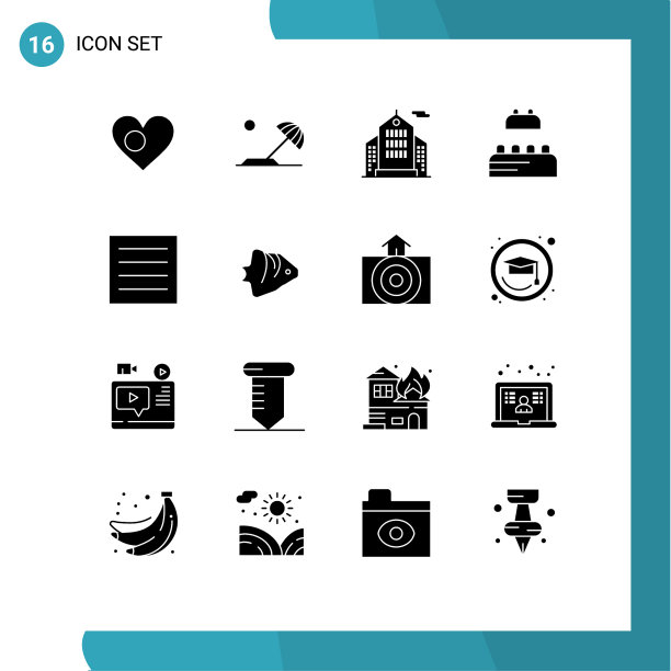 包装16个创意固体字形干洗剂太阳图片下载