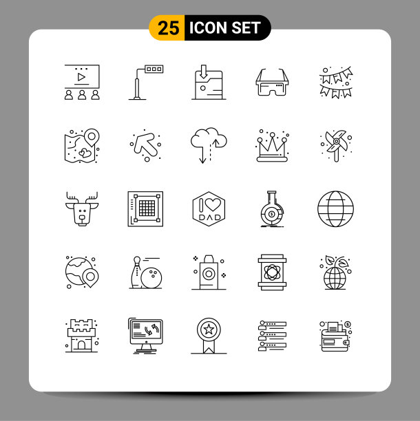 设置25商业线包装装饰图片下载