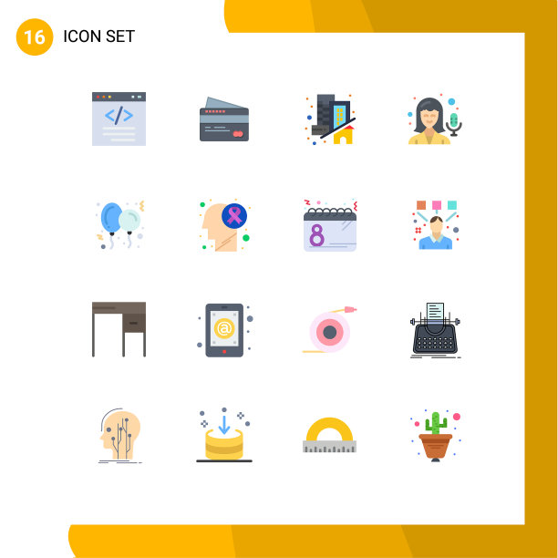 通用图标符号组16现代扁平图片下载