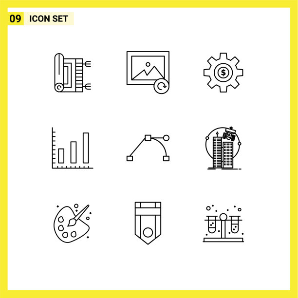 通用图标符号组9现代轮廓图片下载