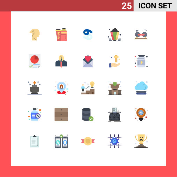 股票图标包25行符号和符号图片下载