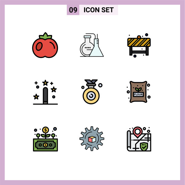 第九组填充线和平色标志图片下载