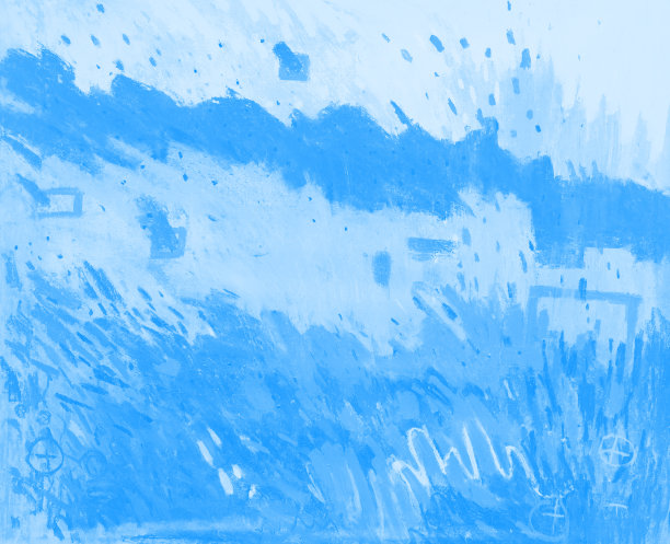 蓝色抽象铅笔纹理的旗帜。柔和的纹理背景。图片下载