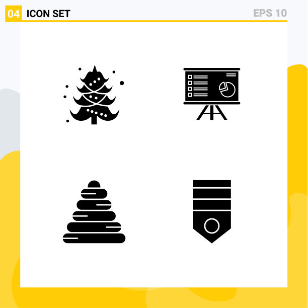 现代集4个立体字形和符号等图片下载