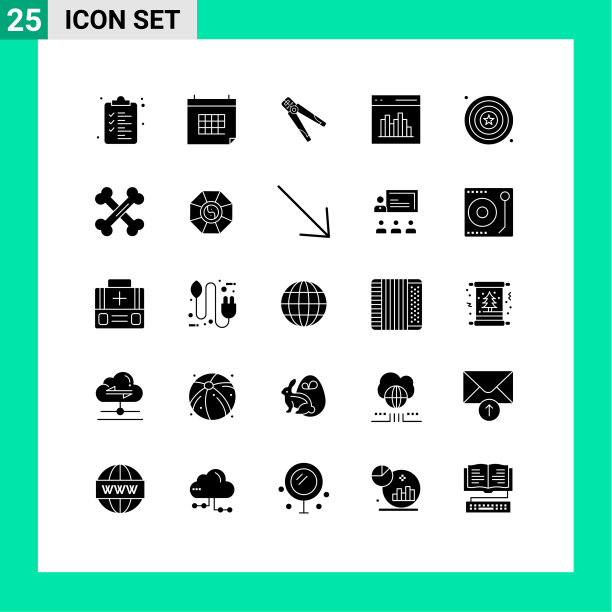 象形文字设置了25个简单的立体字形图片下载