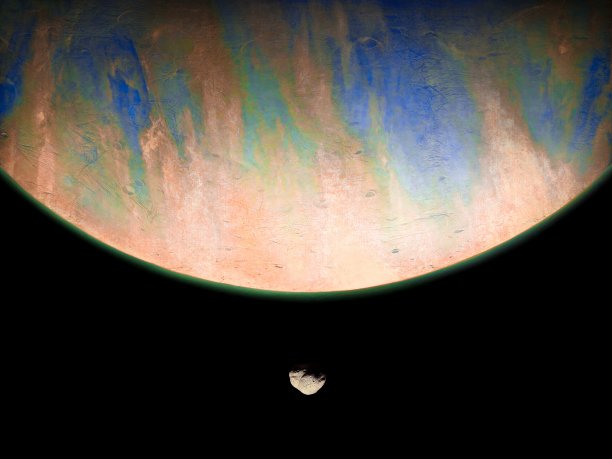 太空中的行星，超级地球行星，外星行星的表面，真实的系外行星图片下载