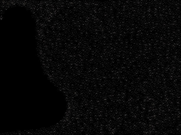 用计算机编程在黑色背景上印灰点，抽象艺术粗糙的纹理艺术品。当代艺术，单调的艺术纸画布，空间框复制写明信片图片下载