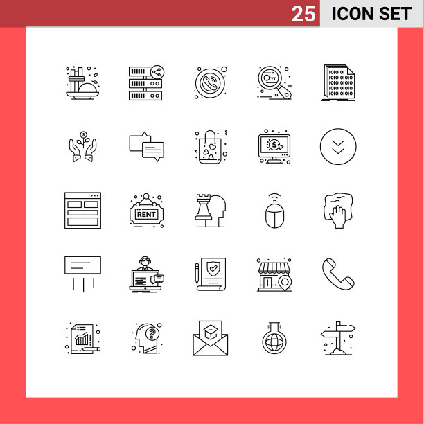 25线概念为网站移动和应用程序图片下载