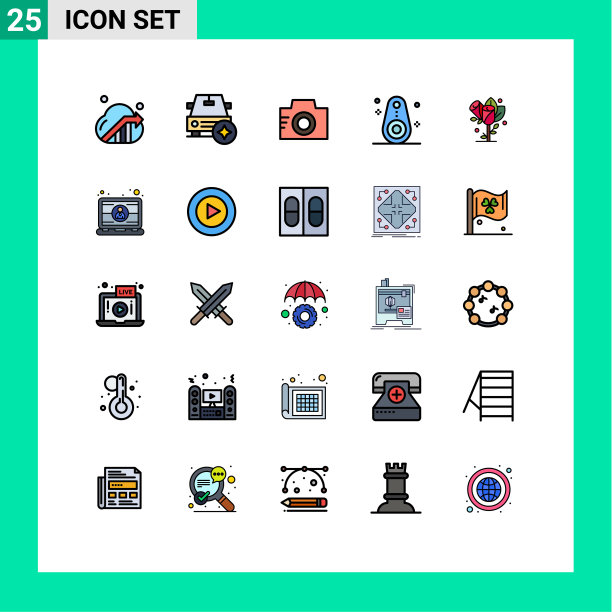 用户界面填充线平色包图片下载