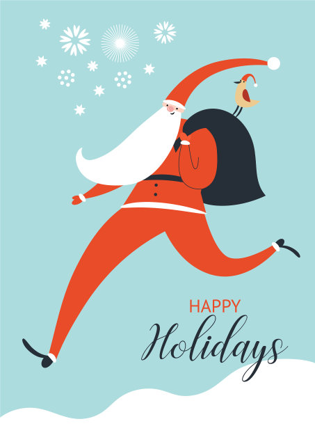 圣诞老人来了图片下载