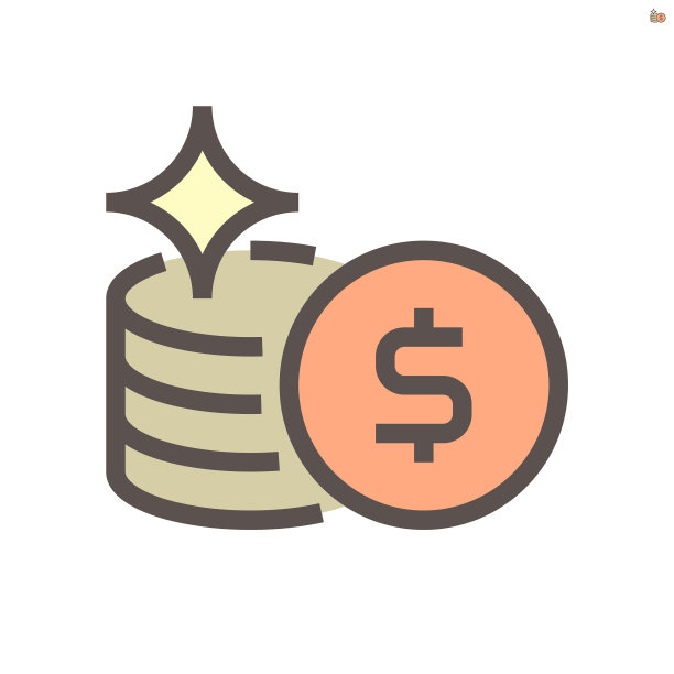 金融图形的金币图标设计图片下载