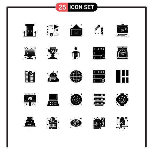 移动界面立体字形设置25个象形文字图片下载