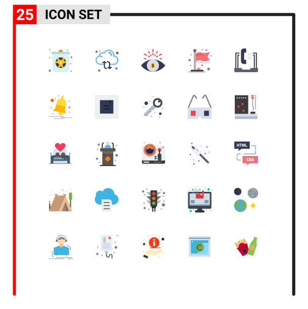 25种通用的平面颜色标志符号帮助图片下载