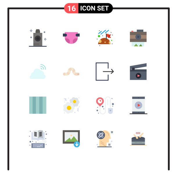 股票图标包16行符号和符号图片下载