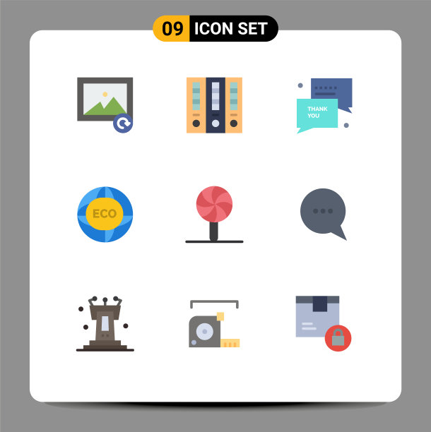 象形文字设置9个简单的单色节日图片下载