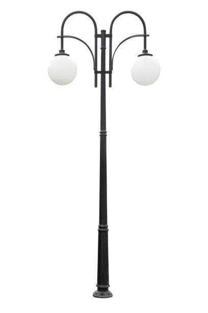 灯柱街道路灯杆子。白色背景上的灯柱图片下载