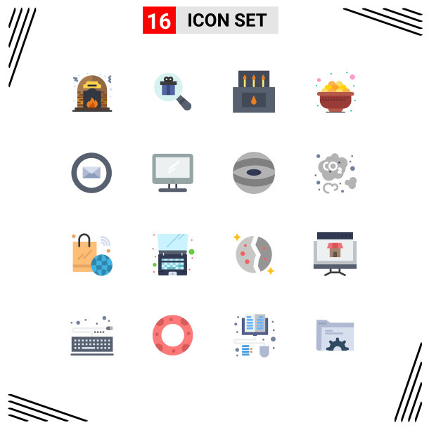 现代设16平色和符号等图片下载
