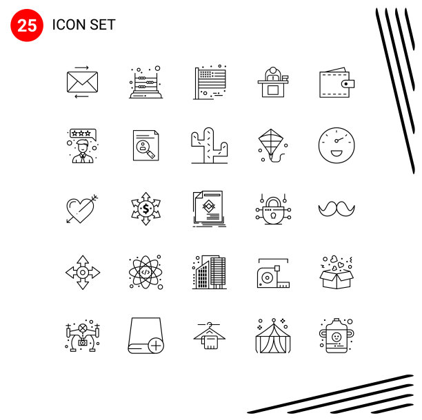 主题线和可编辑的符号图片下载