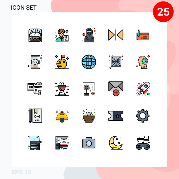 填充线平色包25通用图片下载