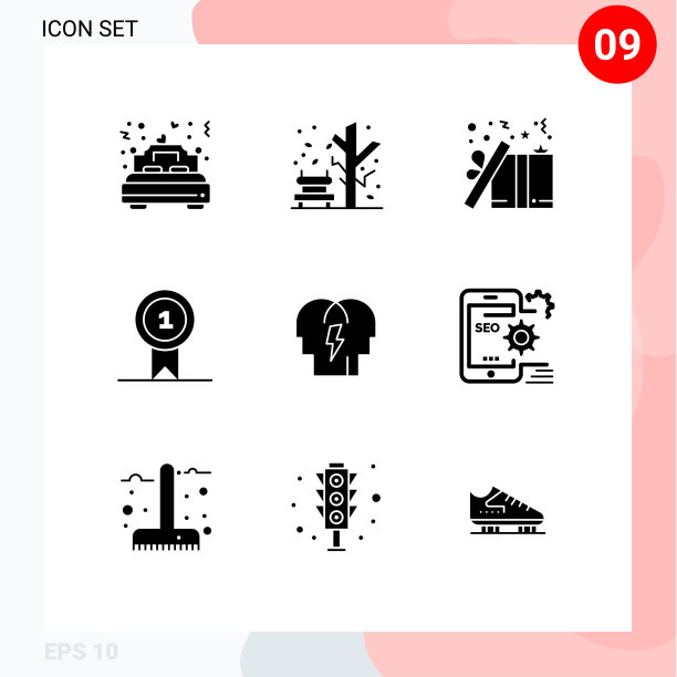 9个适用于网络和移动的通用实体符号图片下载