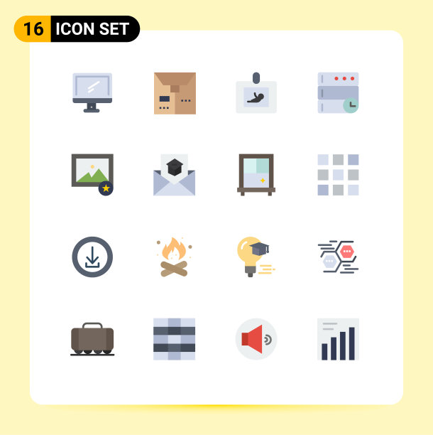 16平色概念为网站移动和图片下载